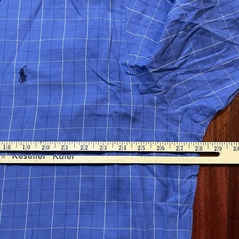 Vintage Polo Ralph Lauren Shirt Mens 2XL Blue Lowell Sport 100% Cotton 90s Y2K - Picture 5 of 7